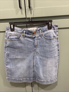 Light Blue Denim Skirt
